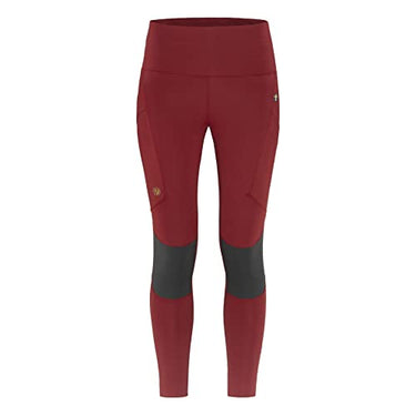 Fjallraven Damen Abisko Pro Trekking Tights Leggings, Pomegranate Red-iron Grey, EU im Sale